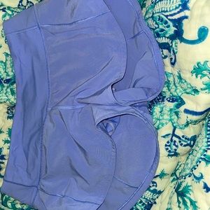size 2 lilac lululemon shorts
